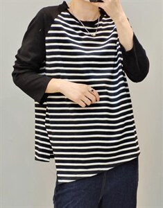 【现货]】秋季新款 韩版休闲风针织条纹卫衣,女装卫衣/绒衫,那简