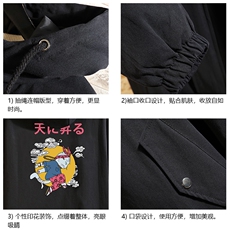 JK41012-P85加棉款-P115纯棉连帽夹克男士大码工装夹克男砖墙，男装夹克，电商A040A