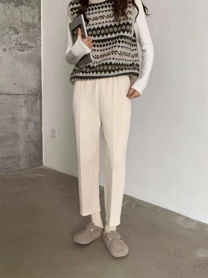 〖现货】复合加厚加绒休闲奶奶裤，其它，炽元素