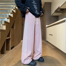 2025夏季新款美式运动条纹宽松冰丝休闲裤B315-K25667-特p35控68，男装休闲裤，电商B315