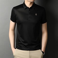 短袖T恤男夏季2023新款百搭翻领休闲中青年男装上衣体恤衫，男装T恤，电商B212（原钱塘6029）