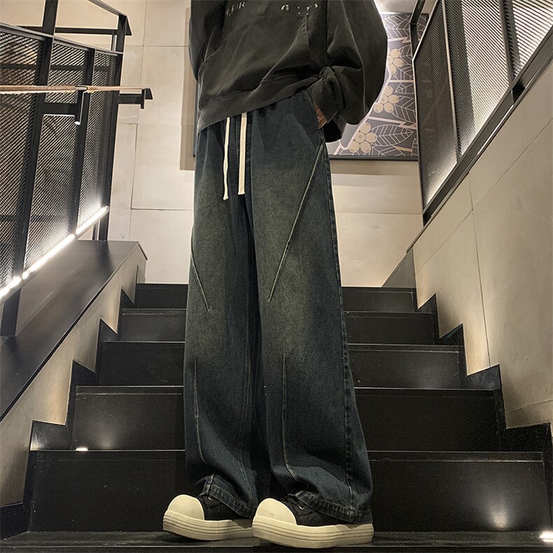 秋季新款打褶牛仔裤 XZ604-KN20-P65控78图片