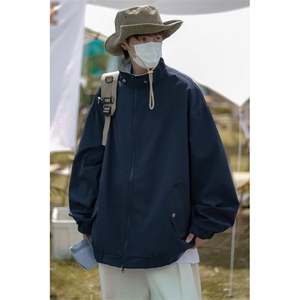 高街立领冲锋衣外套男士春秋季韩版潮流宽松夹克J662-P56图片