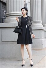 【现货】秋装新款时装碎花连衣裙，女装连衣裙，萱萱家