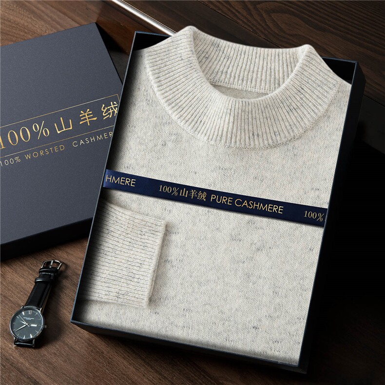 2025年秋季时尚百搭通勤简约休闲宽松，男装羊绒套衫，曼云男装羊绒