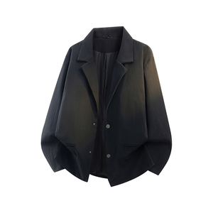 韩版A字廓形西装休闲外套男翻领西服JK2235-P75图片