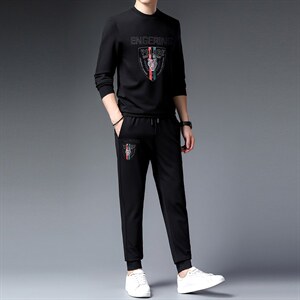 CA9831钱塘2020-2春秋新款时尚休闲百搭中青年男士套装P152图片