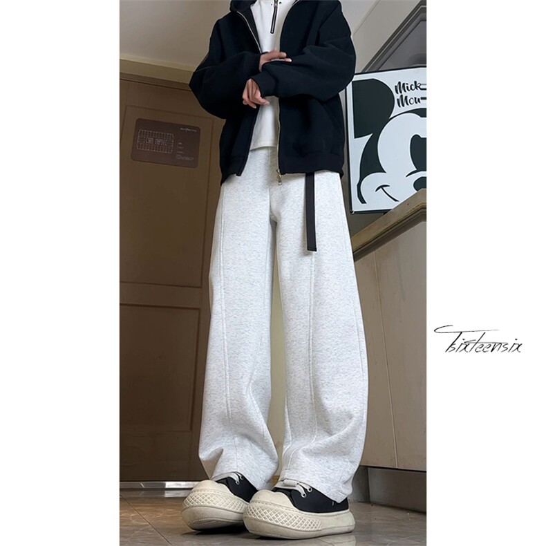弯刀裤子男春季宽松垂感卫裤美式休闲长裤A166-KA5705-特P42控78,男装休闲裤,电商A166