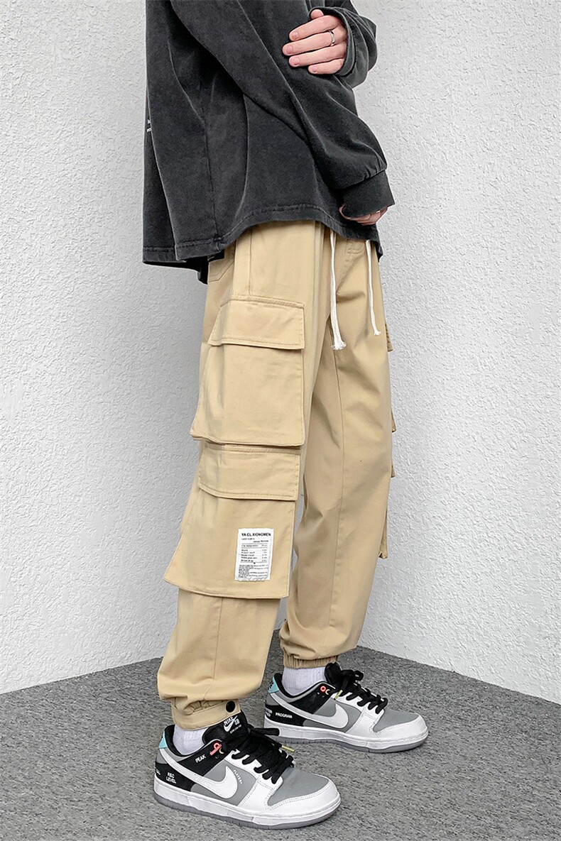 2023春季裤子男工装大口袋裤子男高品直播款A210-JHK15-P55,男装休闲裤,星座210-1