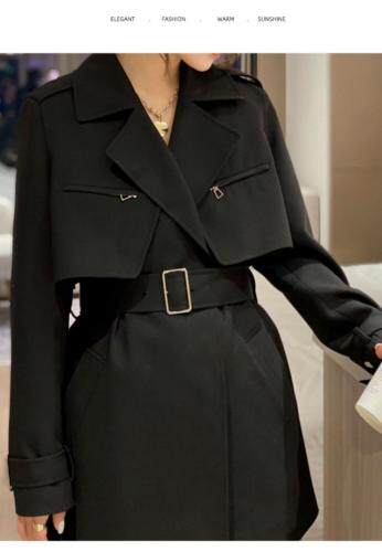 2021春款风衣，女装风衣，露彩