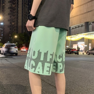 2024 夏季新款 夜景大码美式印花菠萝格短裤M-5X HK24432-P35图片