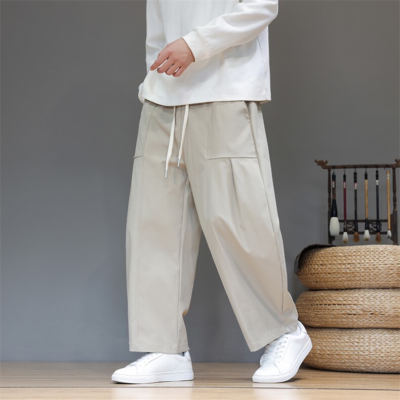 XZ221-6-K29-P55风秋冬新款休闲裤男宽松大码加厚长裤，男装休闲裤，星座221-6