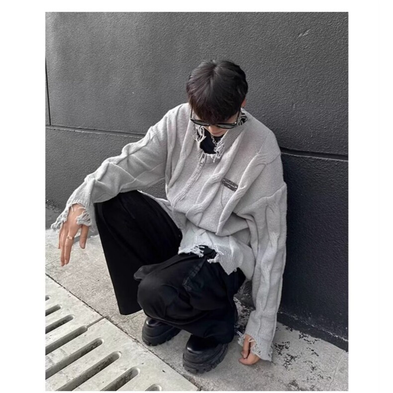 春秋新品纯色欧棉绒男士针织衫外套休闲时尚宽松夹克MY7352,男装针织衫/毛衣,星座516A