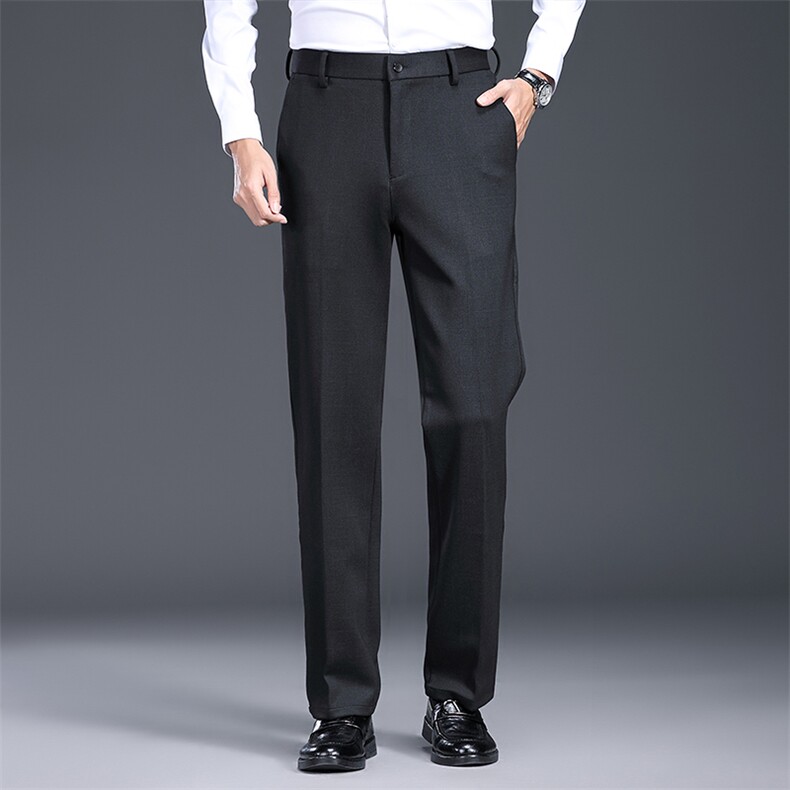 CD6702钱塘2020-2新款中老年男士商务休闲西裤宽松百搭长裤P96图片