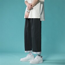 休闲裤港风九分裤1303A-ZY001-P45控68棉，男装休闲裤，星座715-1