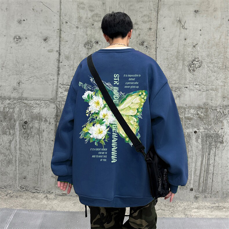 抖音供货、复合重磅360克现货圆领卫衣宽松D223A-YL2347-特P28,男装卫衣,电商019-1