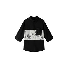 夏男轻熟风立领纯色衬衫男休闲宽松风衬衣轻熟风A236-82569-P55，男装衬衫，电商A236