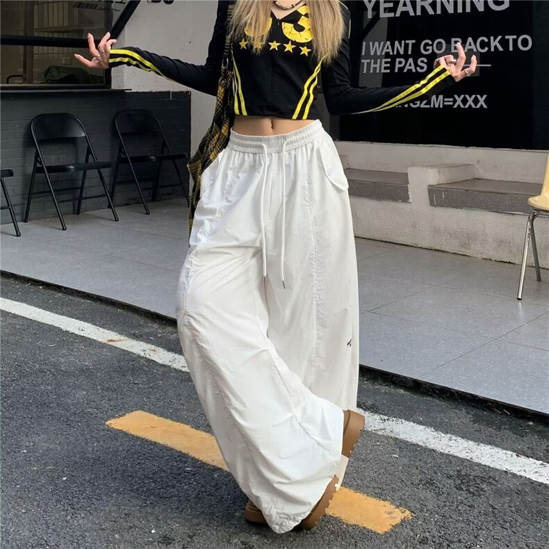 女童裤子2026新款儿童夏季阔腿裤薄款工装裤中大童宽松运动休闲裤,男装工装外套,星座506A
