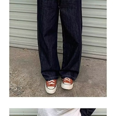1506-1/K7691/P40个性字母牛仔裤嘻哈ins潮高街潮流痞帅长裤男女，男装牛仔裤，星座1506-1
