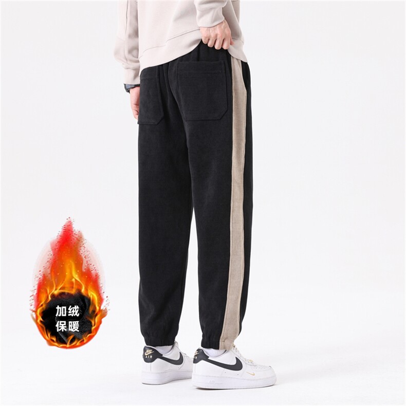 2309加绒/P55休闲裤男美式个性大码宽松潮男百搭长裤子运动卫裤男,男装休闲裤,星座1204