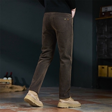 雪尼尔休闲裤男秋冬季长裤子男士轻奢商务舒适直筒西装裤男，男装西服套装，星座914