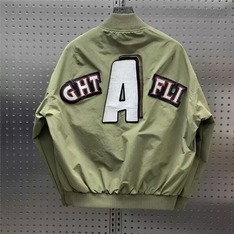 1506-1/J33931/P57新款潮牌美式贴标刺绣棒球服外套男士高档夹克,男装夹克,星座1506-1