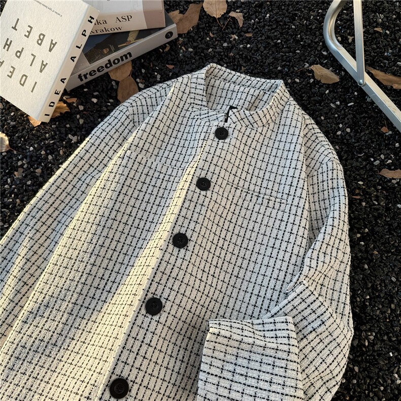 小香风外套男春秋季2025新款轻奢潮牌男装夹克上衣服W6831-P65,男装夹克,星座412-3