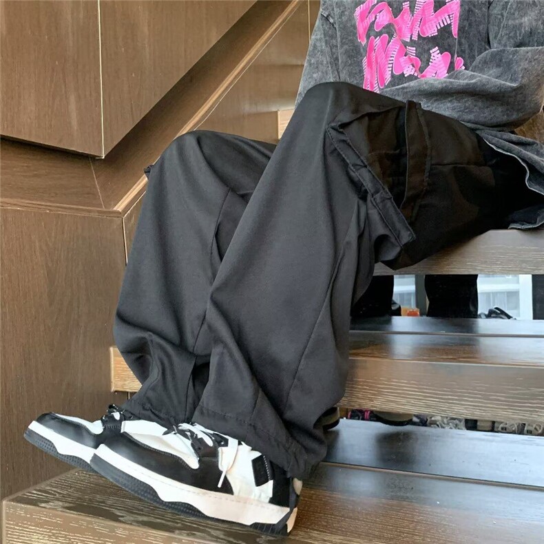 欧美高街工装休闲裤潮牌大口袋束脚九分裤子宽松运动裤KK097-40,男装工装外套,星座911-3