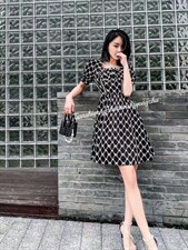 刺绣订珠连衣裙，女装连衣裙，天使公主