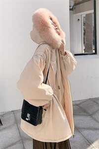 冬季工装派克收腰棉衣泡泡袖棉服外套 8148A浙宝100-556图片