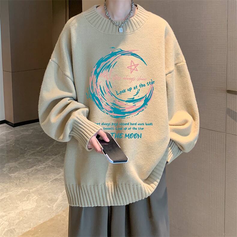 半高领毛衣男士大码针织衫男毛线衣男 M18341-P45 加绒款-P65图片