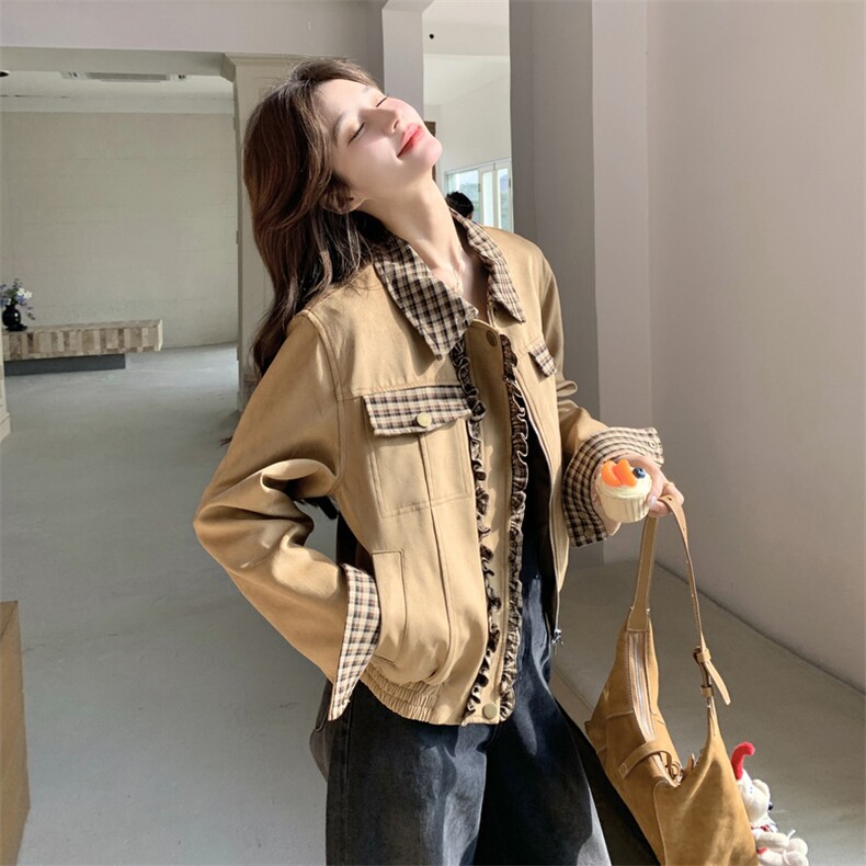 【2026春季新款】设计师款花边棒球服088-9801P165K268,女装短外套,2C088