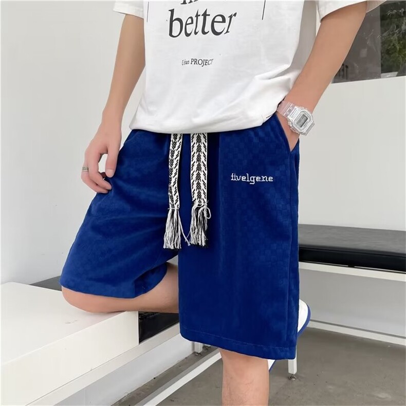休闲裤宽松型男潮时尚潮牌直筒青春流行五分裤新款WP02-P33,男装休闲裤,星座1109-3