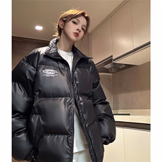 eq331亮面面包服冬季加厚保暖羽绒棉服外套男女情侣装2024新款，男装棉衣，电商C306-1