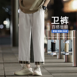 个性设计运动高街风潮流百搭抗皱休闲九分卫裤 K615-特批35图片