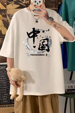 DX17134-P20 纯短袖t恤男大码半袖打底衫宽松体恤衫 港风图片