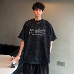 夏季韩系cleanfit重磅潮牌男款短袖吊染百搭舒适T恤T314-P25图片