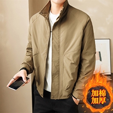加棉加厚店主风夹克外套男休闲时尚立领男士上衣NM3076-P85，男装夹克，星座310B-3
