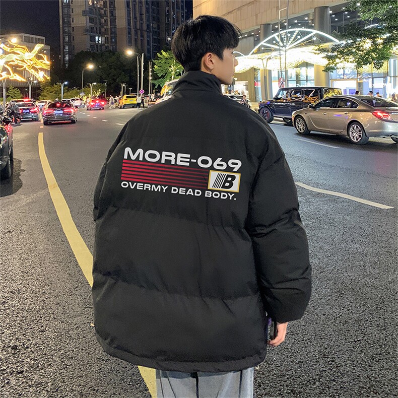 已注册抖音直播高品质保暖宽松男面包服羽绒棉外套棉衣M1039P90图片