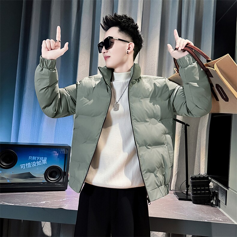 冬季男士压胶工艺棉衣男潮流修身立领棉服外套MY920-P98，男装棉衣，电商A368