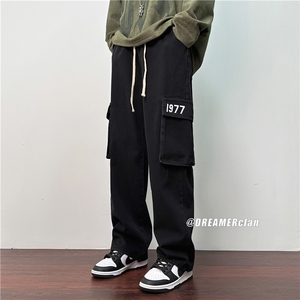 k1001-p60-控78 M-5XL牛仔在高阶宽松大码牛仔裤cityboy图片
