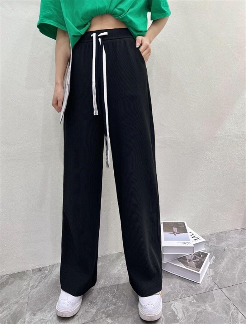 阔腿裤：清晰条理瞬间拉直大长腿。配色飘带时尚百搭！，其它，金川古韵(4F)