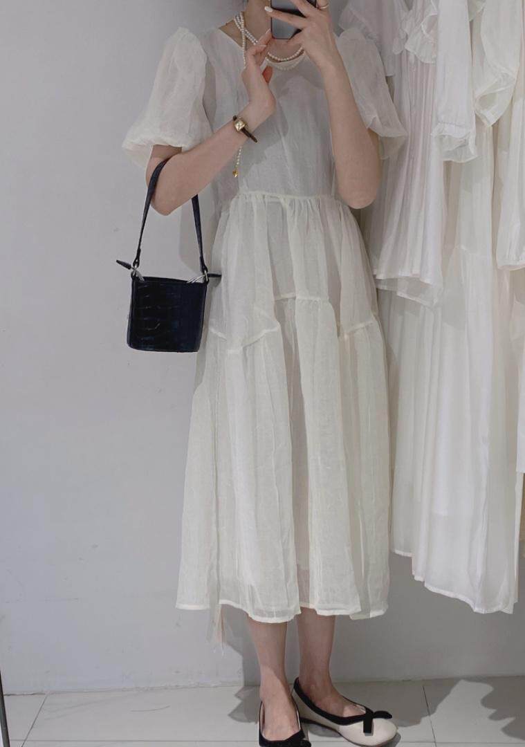 长款连衣裙，女装连衣裙，驿谷