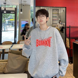 ！圆领卫衣男装港风长袖t恤男外套男 WY527-特P23图片