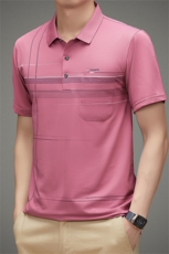 男装中老年翻领POLO衫短袖商务休闲宽松潮流爸爸装LZ68339-P40，男装Polo衫，星座1105-3