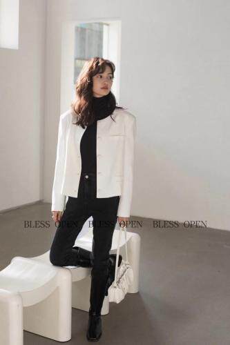 秋季新款圆领小香风外套，其它，BLESS OPEN