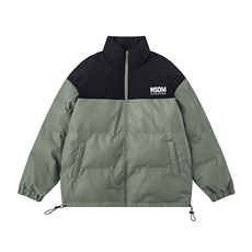 白底23新款冬季时尚百搭宽松字母印花棉服外套MY403P115控158，男装棉衣，电商A247-1