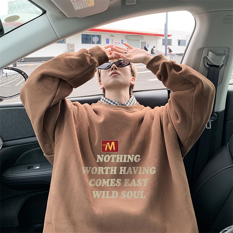 8XL圆领卫衣男超大码胖子肥佬大号长袖t恤S6363-P28加绒款-P33，男装卫衣，电商A040