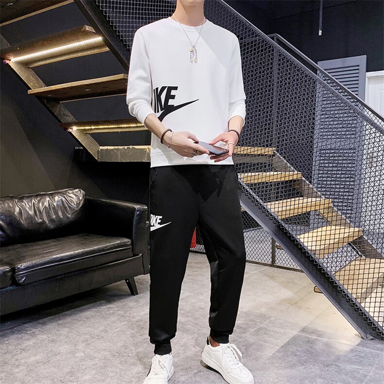 男青少年运动长袖卫衣套装2021年秋季男士圆领休闲两件套S801-P35,男装卫衣,星座509