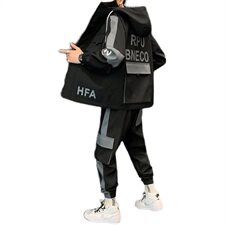 主推秋季男士套装休闲运动服帅气搭配一套工装夹克外套D05，男装套装，电商B226-2（原B217-2）